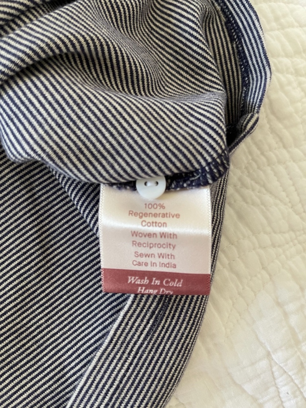 Christy Dawn Bridget Tee in Navy Stripe Size S - Picture 8 of 9